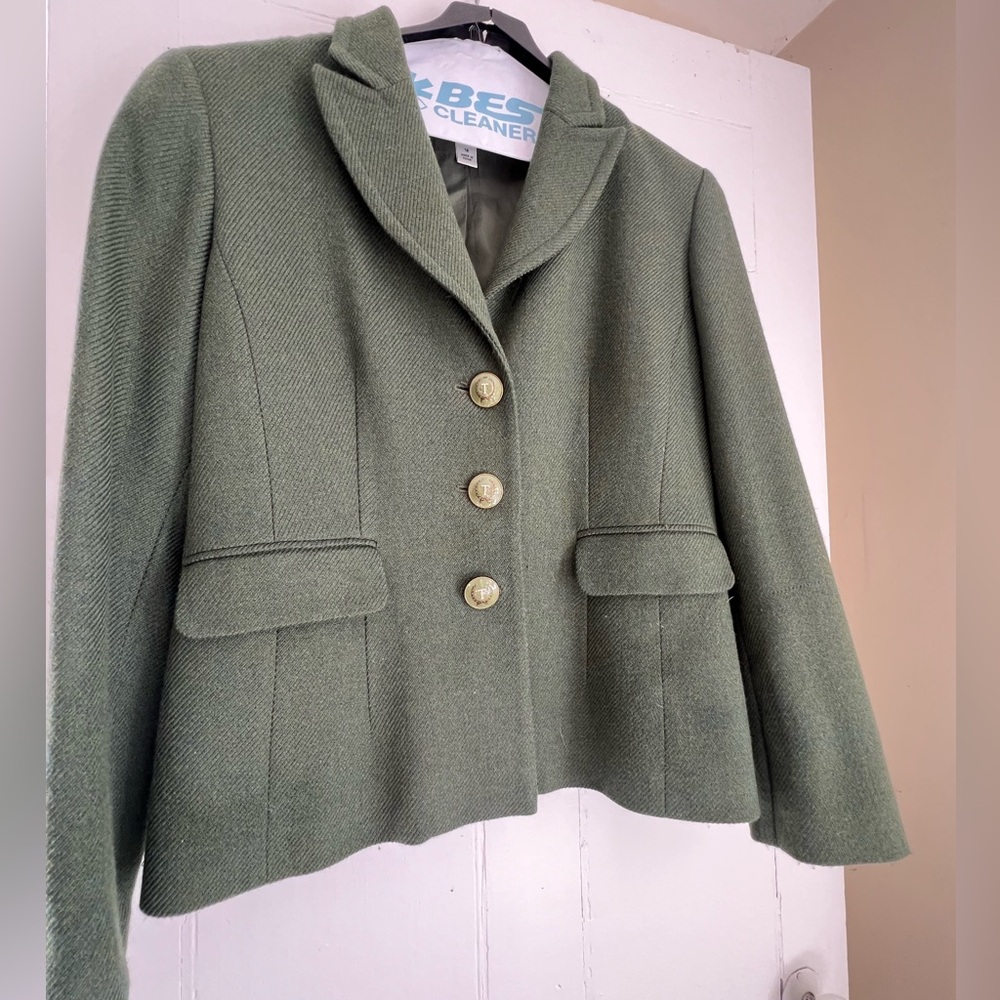 Vintage Talbots Wool Blazer - gorgeous green